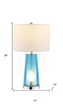 Load image into Gallery viewer, Set of Two 26" Silver Lighthouse Table Lamps With Drum Shades