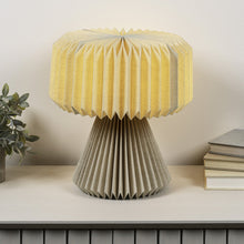 Load image into Gallery viewer, 13" Natural Geometric Bedside Lamp With Cylinder Shade