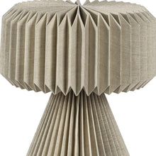 Load image into Gallery viewer, 13" Natural Geometric Bedside Lamp With Cylinder Shade
