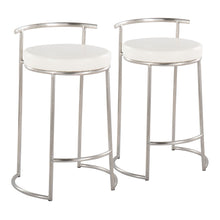 Load image into Gallery viewer, Fuji - Round, Contemporary Fixed Height Counter Stool (Set of 2)