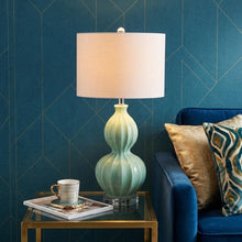Load image into Gallery viewer, 28" Clear Novelty Table Lamp LED With Drum Shade