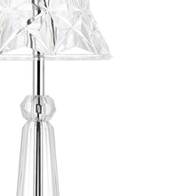 Load image into Gallery viewer, 12" Silver Novelty USB Table Lamp With Empire Shade