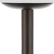 Load image into Gallery viewer, 13" Antiqued Bronze USB Table Lamp With Empire Shade