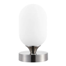 Load image into Gallery viewer, 8" Nickel Novelty USB Table Lamp