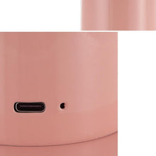 Load image into Gallery viewer, 11" Pink Round USB Table Lamp With Globe Shade
