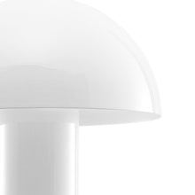 Load image into Gallery viewer, 11" White Novelty USB Table Lamp With Globe Shade
