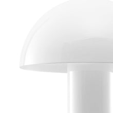 Load image into Gallery viewer, 11" White Novelty USB Table Lamp With Globe Shade