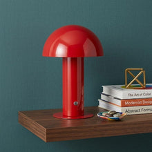 Load image into Gallery viewer, 11" Red Novelty USB Table Lamp With Globe Shade