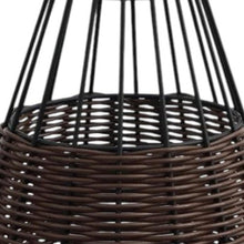 Load image into Gallery viewer, Set of Two 10" Black Round USB Table Lamps LED With Globe Shades