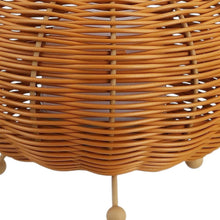 Load image into Gallery viewer, Set of Two 6" Brown Lantern USB Table Lamps With Globe Shades