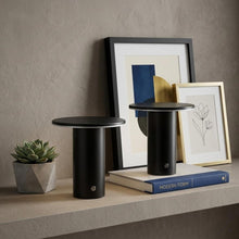 Load image into Gallery viewer, Set of Two 8" Clear USB Table Lamps LED
