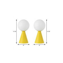 Load image into Gallery viewer, Set of Two 12" Clear Lighthouse USB Table Lamps