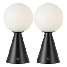 Load image into Gallery viewer, Set of Two 12" Clear Lighthouse USB Table Lamps LED