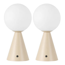 Load image into Gallery viewer, Set of Two 12" Clear Lighthouse USB Table Lamps