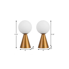 Load image into Gallery viewer, Set of Two 12" Clear Lighthouse USB Table Lamps LED