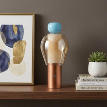 Load image into Gallery viewer, 11" Copper USB Table Lamp LED