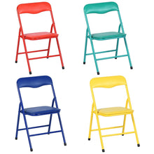 Load image into Gallery viewer, Blue PVC Veneer and Steel Square Furniture Set