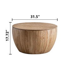 Load image into Gallery viewer, Vintage Style Barrel Coffee Table With Storage