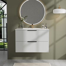 Load image into Gallery viewer, Modern Wall Mounted Floating Bathroom Vanity With Sink And Drawers
