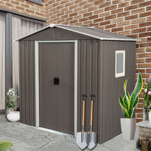 Load image into Gallery viewer, Outdoor Metal Storage Shed With Window