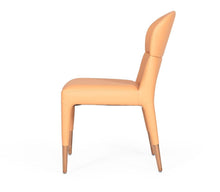 Load image into Gallery viewer, Upholstered Fabric Dining Side Chairs (Set of 2) - Peach