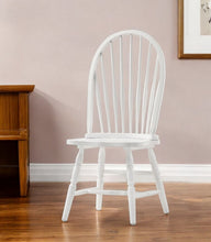 Load image into Gallery viewer, Wood Windsor Back Dining Side Chair - White
