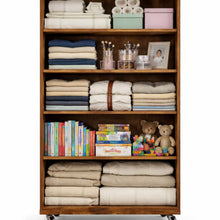 Load image into Gallery viewer, Modern 5 Drawer Dresser With Wheels