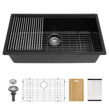 Load image into Gallery viewer, Quartz Kitchen Sink, Granite Composite Workstation Undermount