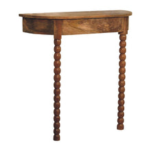 Load image into Gallery viewer, Two Leg Leaning Wall Mount Console Table (738359) - Brown