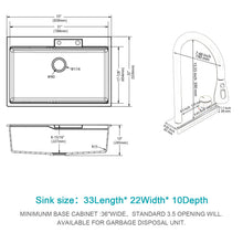 Load image into Gallery viewer, Waterfall Kitchen Sink With Pull Out Faucet & Cup Washer