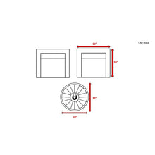 Load image into Gallery viewer, Rattan Patio Set With Comfortable Cushions And Fire Pit