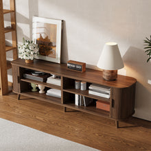 Load image into Gallery viewer, 70" TV Stand, Media Center With Ample Storage - Dark Brown