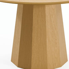 Load image into Gallery viewer, 46" Oak Wood Pedestal Base Round Top Dining Table
