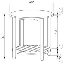 Load image into Gallery viewer, Altos - 1 Shelf Round Table