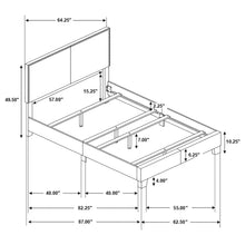 Load image into Gallery viewer, Queen Bed With Nailhead Trim - Charcoal