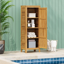 Load image into Gallery viewer, Whitney - Acacia Wood Cabinet For Indoor And Outdoor Storage - Teak