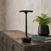 Load image into Gallery viewer, 11" Black Round Desk Lamp