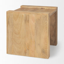 Load image into Gallery viewer, Distressed Solid Wood Sled End Table - Natural