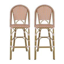 Load image into Gallery viewer, Outdoor Pe Rattan French Barstool Set