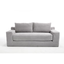 Load image into Gallery viewer, Convertible Loveseat Sofa Bed With Memory Foam & Steel Frame