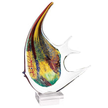 Load image into Gallery viewer, Murano Fish Figurine Tabletop Sculpture - Red / Yellow