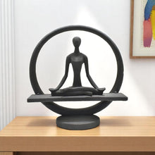 Load image into Gallery viewer, Yoga Meditation Tabletop Sculpture - Black