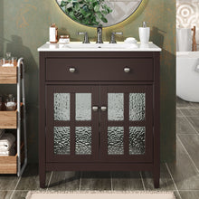 Load image into Gallery viewer, Bathroom Vanity With Ceramic Sink, Adjustable Shelf & Tip Out Tray
