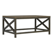 Load image into Gallery viewer, Cross Metal Coffee Table - Pewter