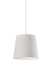 Load image into Gallery viewer, Drum Textile Chandelier With Shades - White