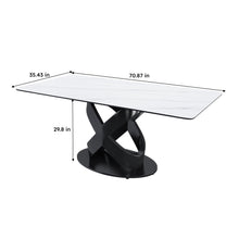 Load image into Gallery viewer, Rectangular Dining Table - Black / White