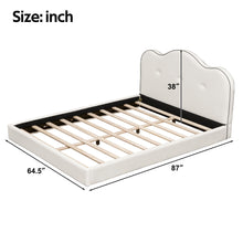 Load image into Gallery viewer, Upholstered Platform Bed With Sturdy Frame And Headboard