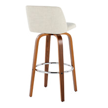 Load image into Gallery viewer, Toriano - Contemporary, Fixed Height Barstool Swivel & Round Footrest (Set of 2)