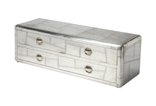 Load image into Gallery viewer, Solid And Manufactured Wood Cabinet Enclosed Storage TV Stand - Silver