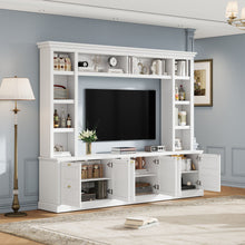 Load image into Gallery viewer, All-In-One TV Stand With Bookcase For TVs Up To 70"